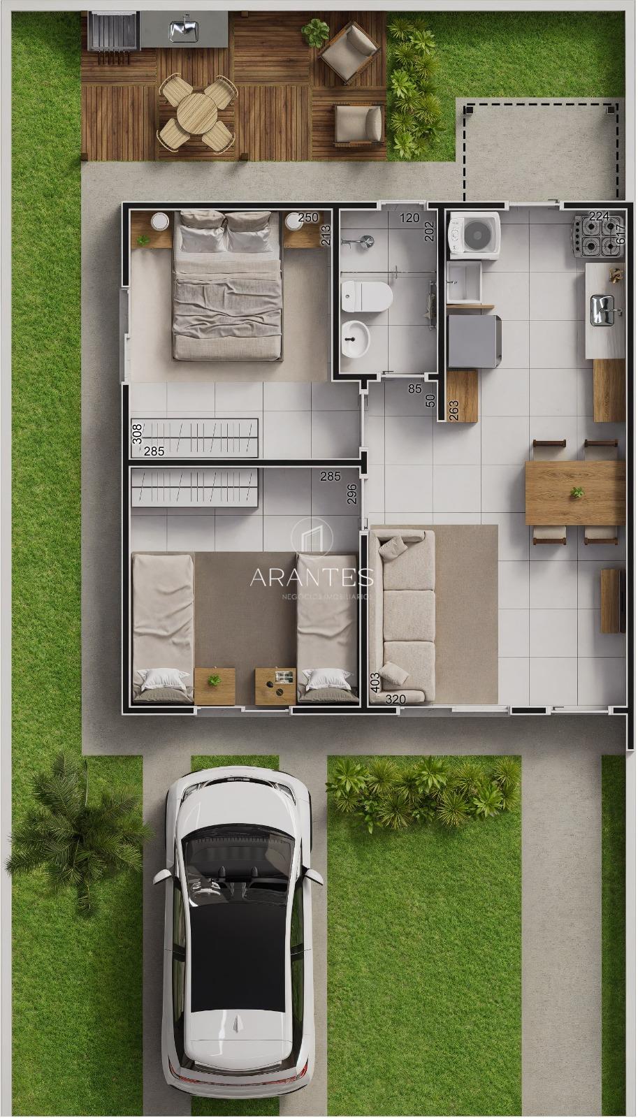 Casa para locação em Inocência-MS