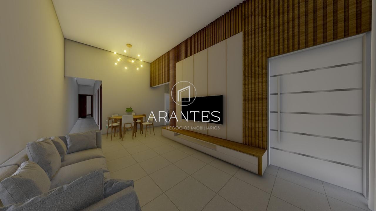 Linda Casa Moderna à Venda no Bairro Bela Vista da Lagoa – 3 Quartos, Sendo 1 Suíte